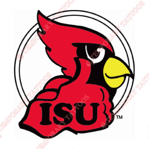 Illinois State Redbirds Customize Temporary Tattoos Stickers NO.4615